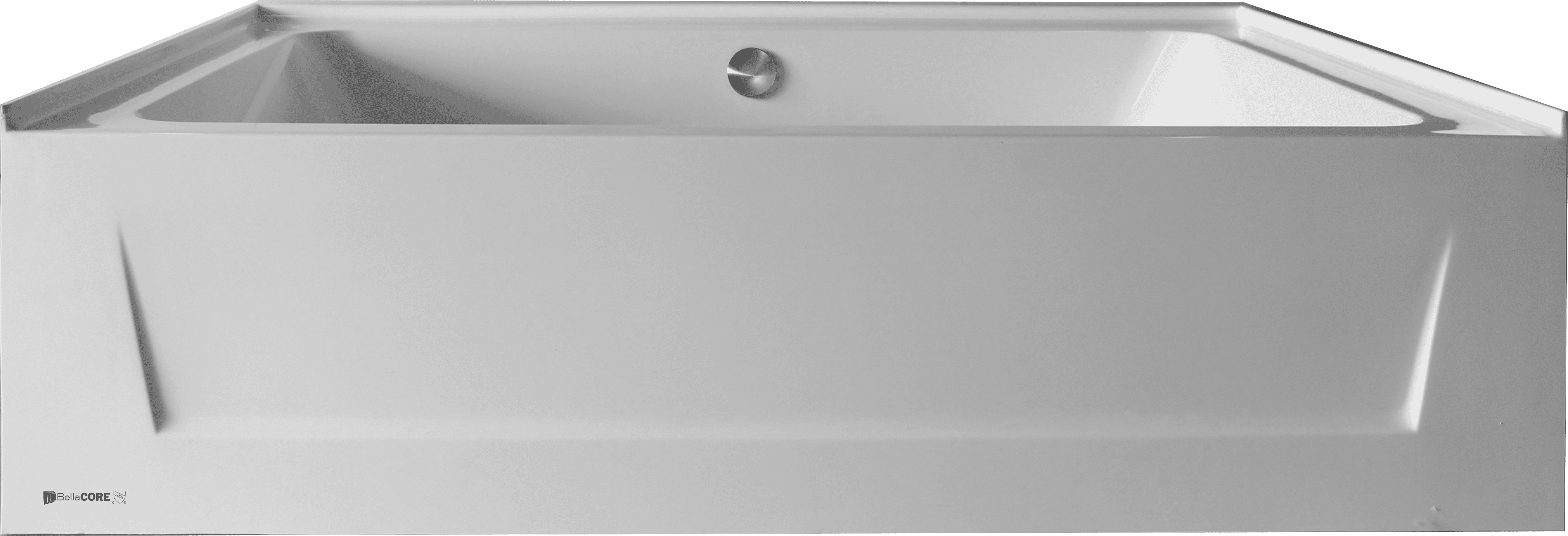 42x60 - Center Drain - Acrylic Alcove Tub - with overflow and adjustable feet - Image 10