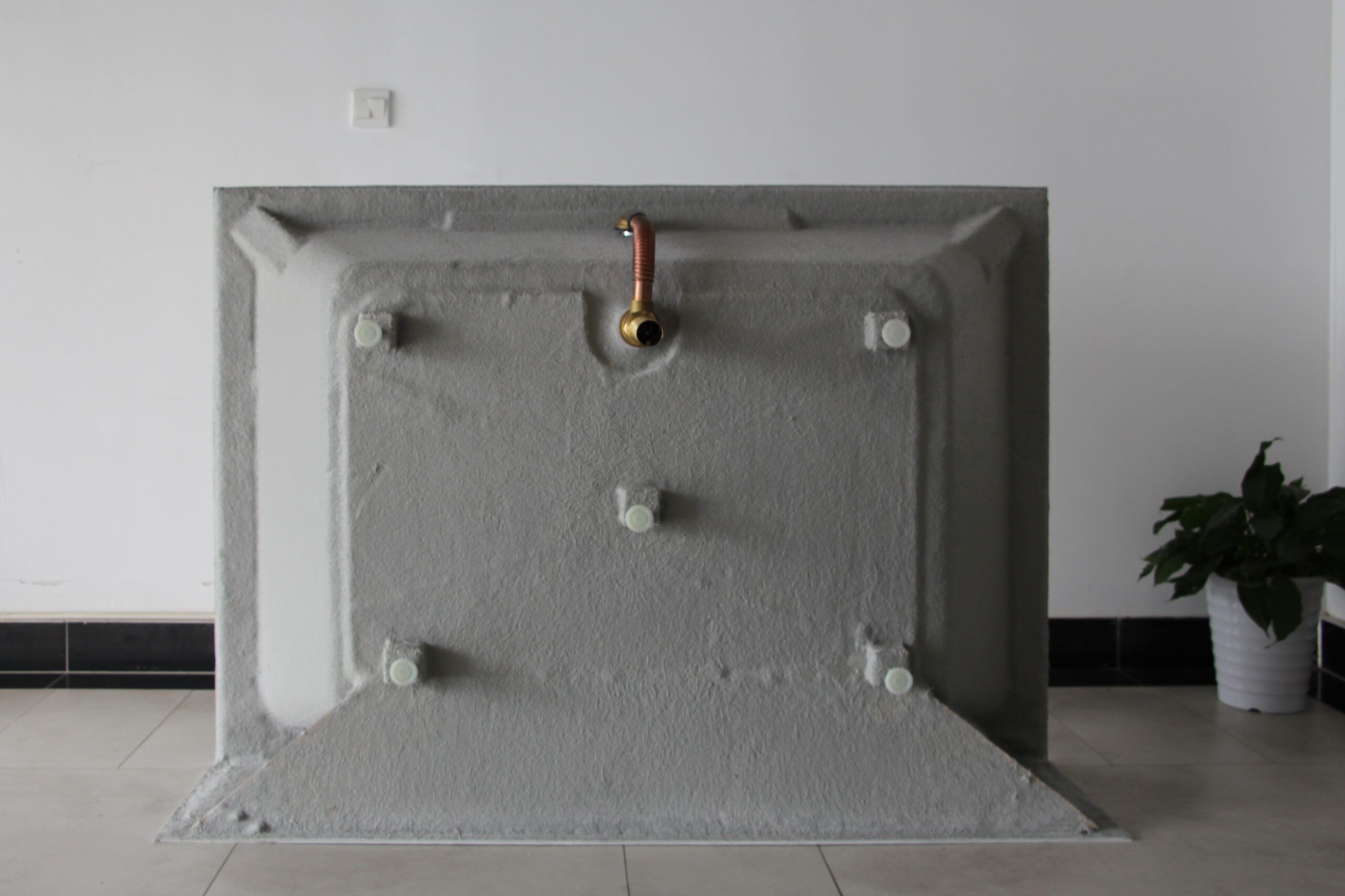 42x60 - Center Drain - Acrylic Alcove Tub - with overflow and adjustable feet - Image 7