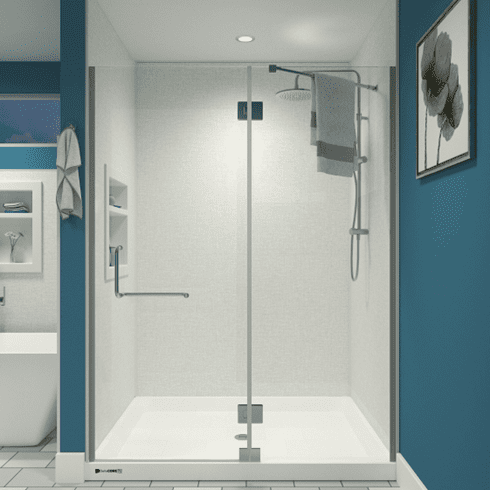 Coastal Linen Poly Tub and Shower Surround Kit - Image 4