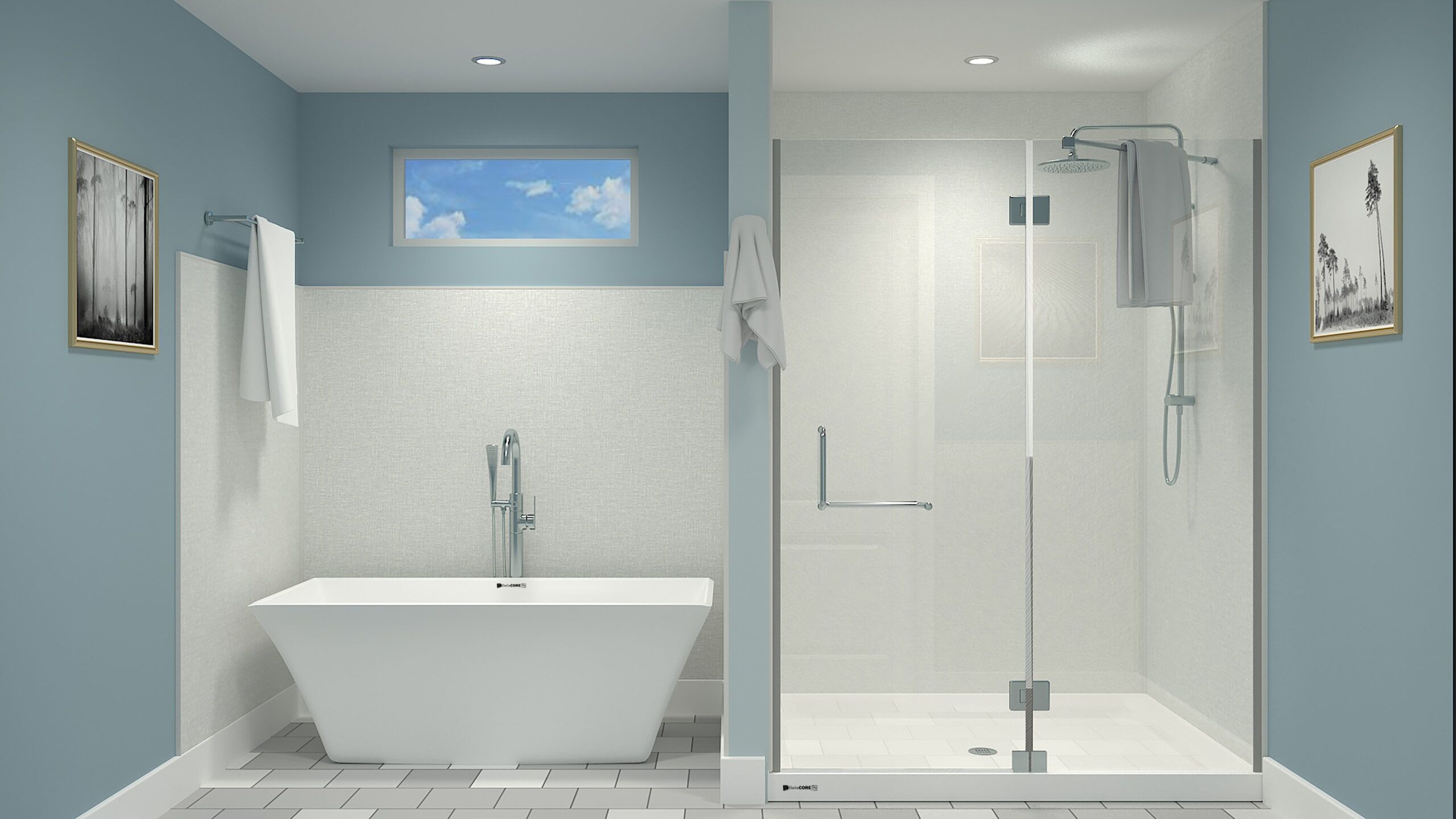 Coastal Linen Poly Tub and Shower Surround Kit - Image 2